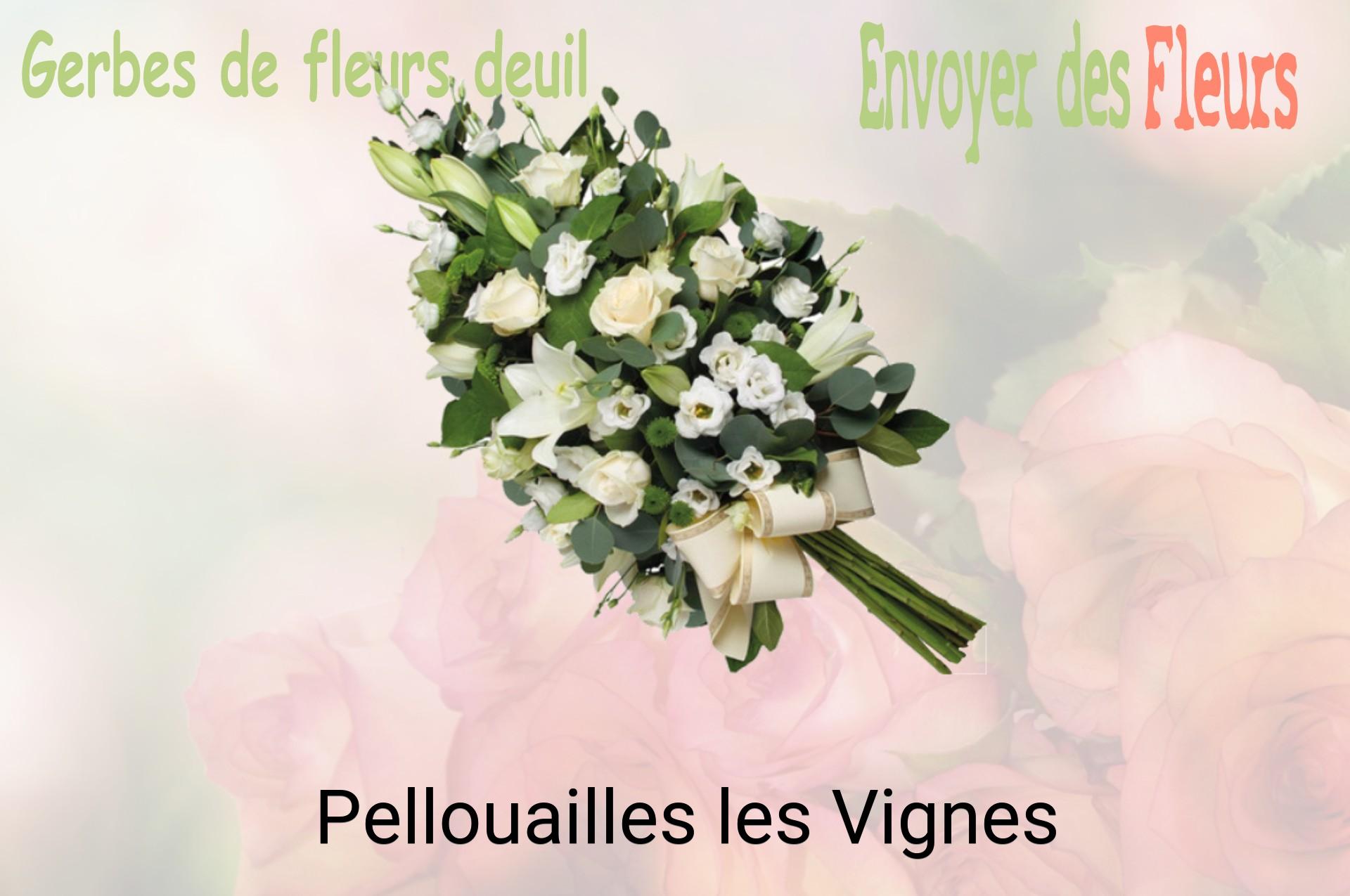 Gerbe de fleurs de deuil livrée à Pellouailles-les-Vignes